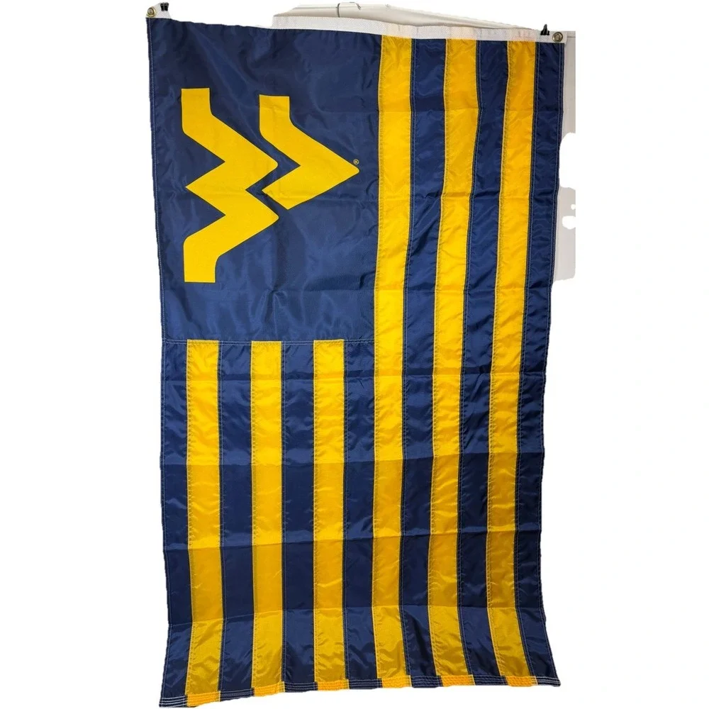 UNIVERSITY OF WEST VIRGINIA MOUNTAINEERS 3'X5' BANNER FLAG